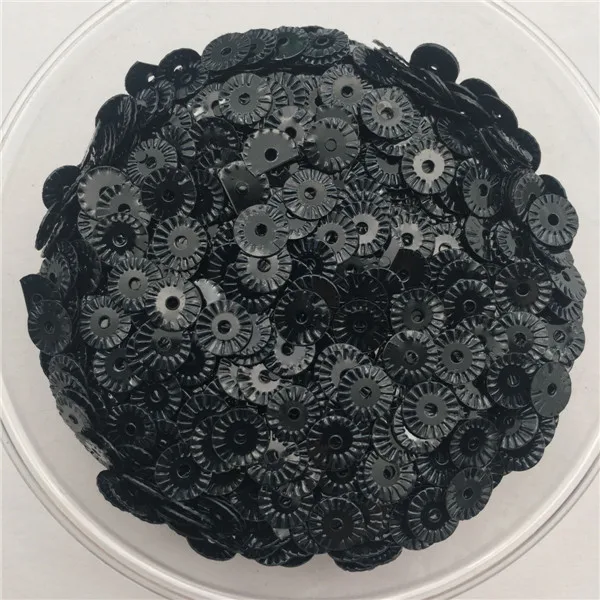 6mm black 20 г 6 мм-10 мм Цветок круглые плоские неупакованные блестки шитье, Свадебное Ремесло, для женщин детей DIY аксессуары для одежды SFFF61 - Цвет: 6mm black
