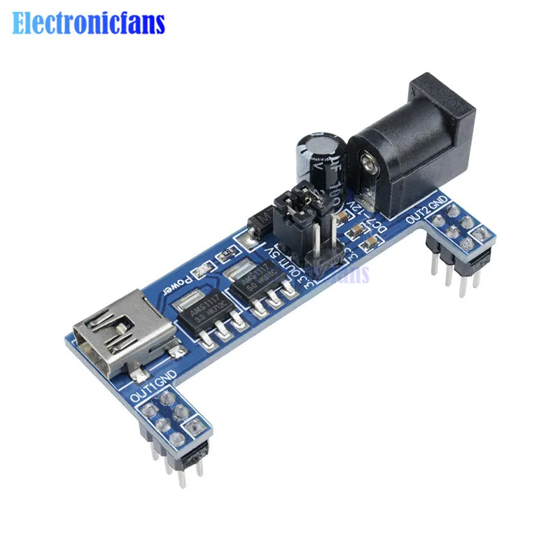 Макетная плата MB102 5 шт. модуль питания постоянного тока 3 В для безsolderless Mini USB