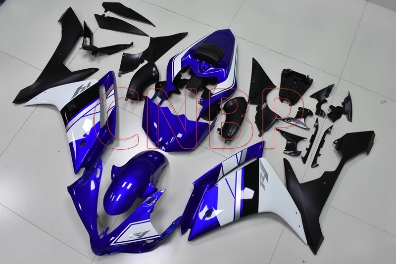 Набор для всего тела YZF1000 R1 2007-2008 сине-белые Abs обтекатель YZF1000 R1 2008 всего тела комплекты для YAMAHA YZFR1 2007 без краски