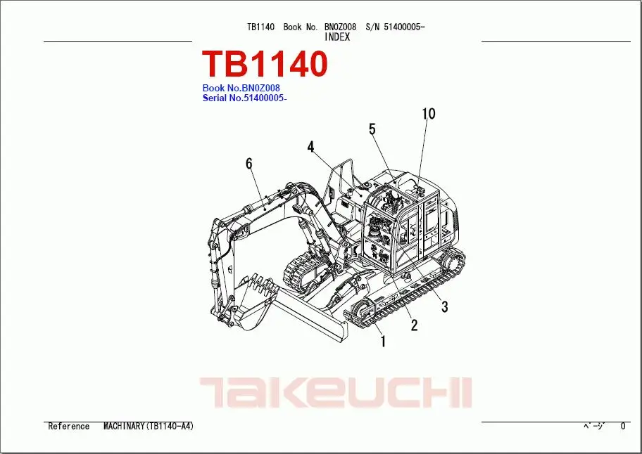 Каталог запчастей Takeuchi 2015 | Автомобили и мотоциклы