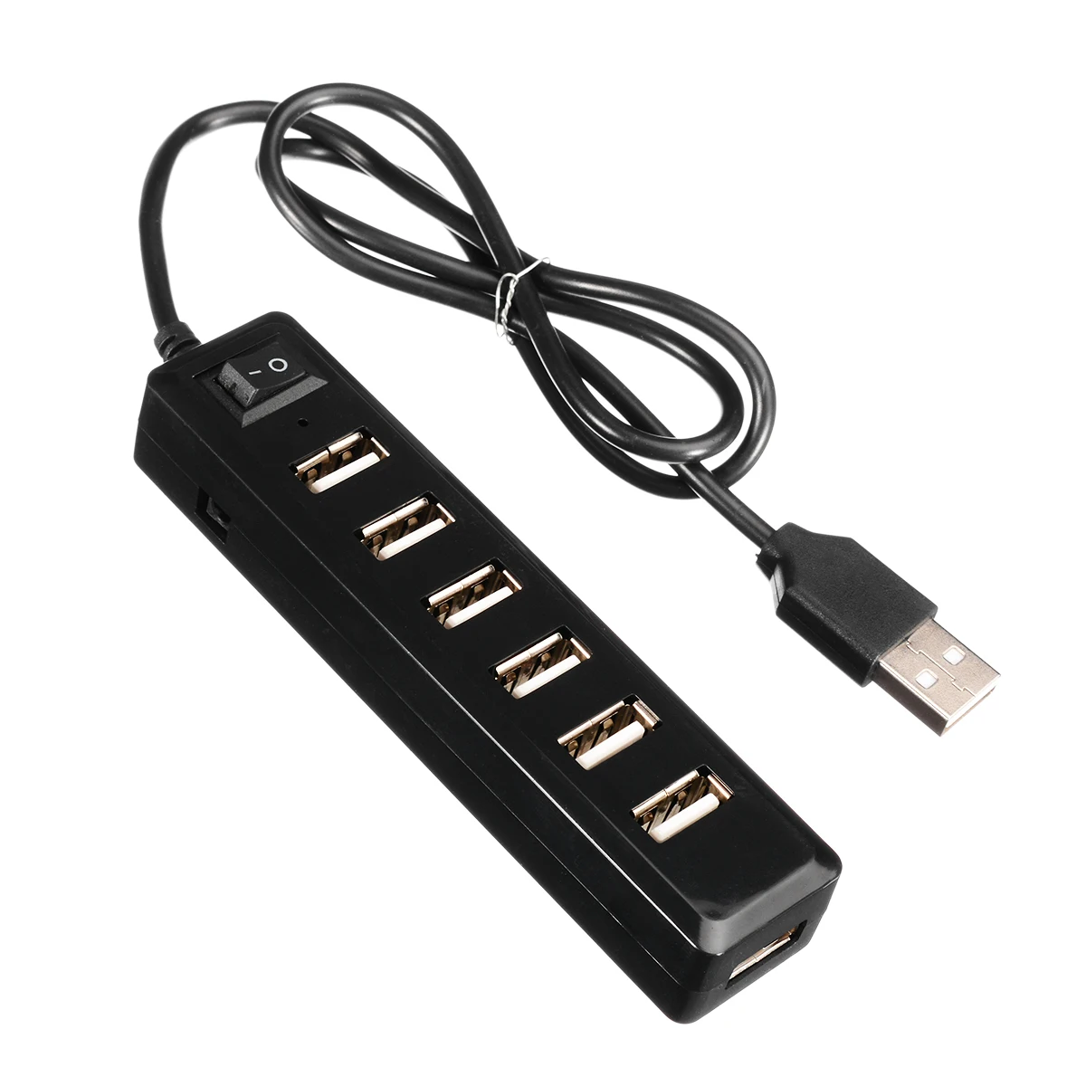 Высокая скорость 480 Мбит/с 7 портов usb-хаб с переключателем включения/выключения питания USB 2,0 7 портов концентратор расширитель несколько конвертеров адаптер для ПК