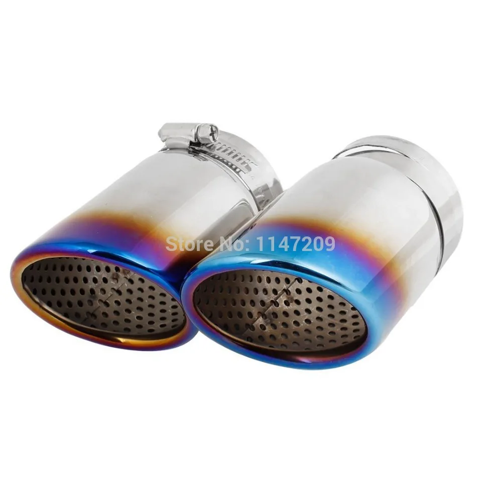 2 шт. эмаль синий регулируемая автомобилей глушитель утомленные совет уменьшить