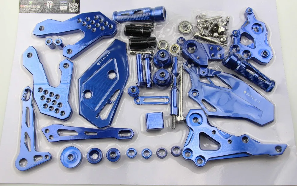 

KODASKIN Rearset kit Footpeg Rear Brake Set for YAMAHA YZF R3