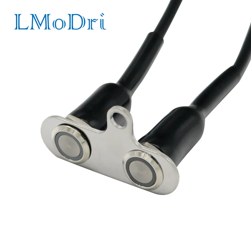 

LMoDri Waterproof Motorcycle Stainless Steel LED Switch ON-OFF Handlebar Adjustable Mount Switches Button DC12V Headlight