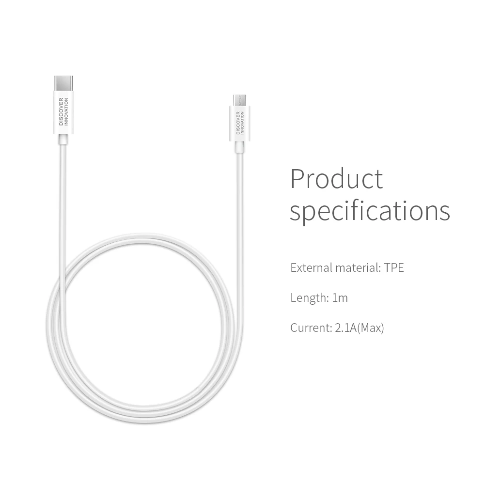 Кабель NILLKIN Type-C для Micro USB 5 в 2 1 а usb зарядное устройство мобильных телефонов кабель