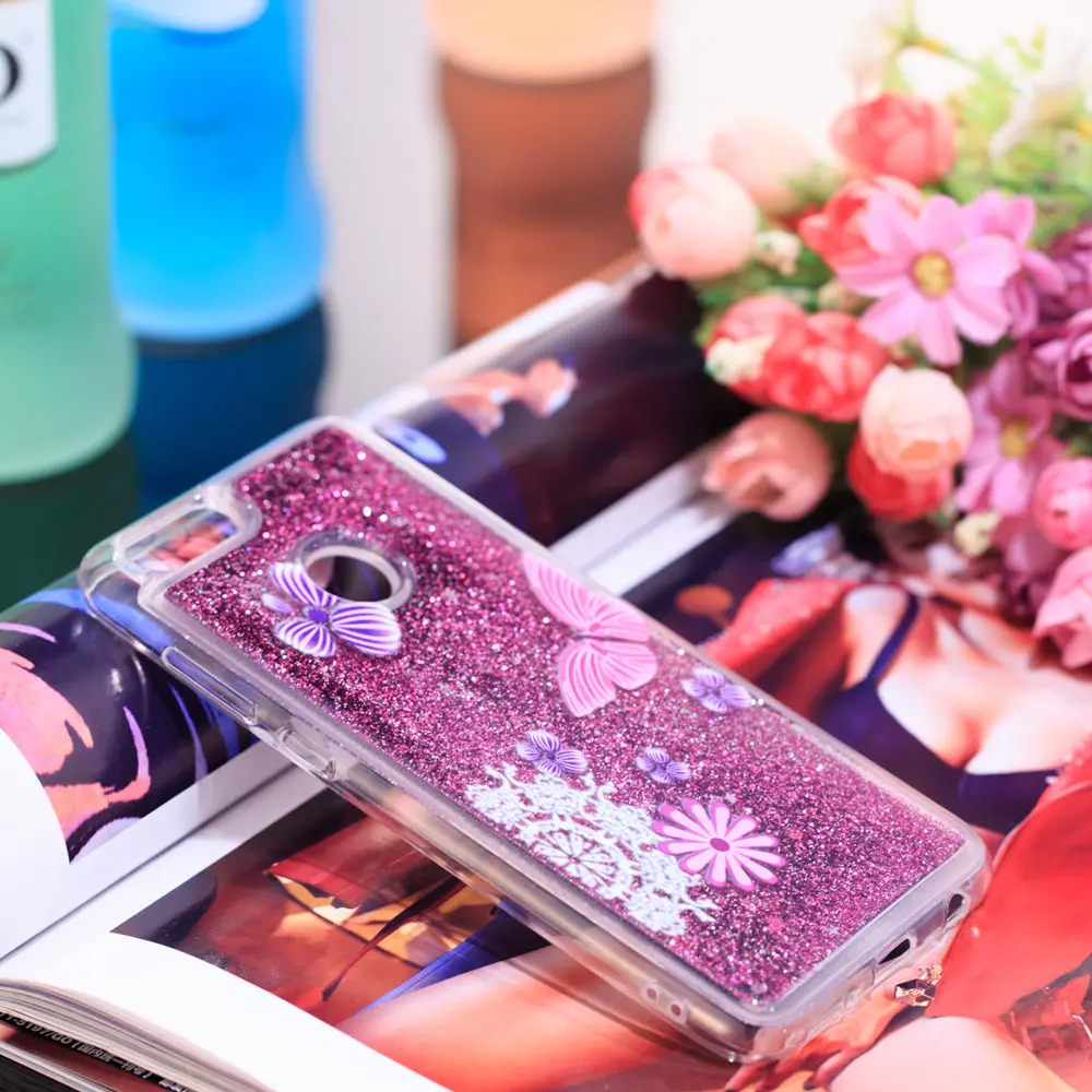 Чехол Quicksand для huawei Honor 7X X7 7 премиум-класса, чехол для телефона с жидкими блестящими звездами Honor7 X BND L21 L24 PLK L01