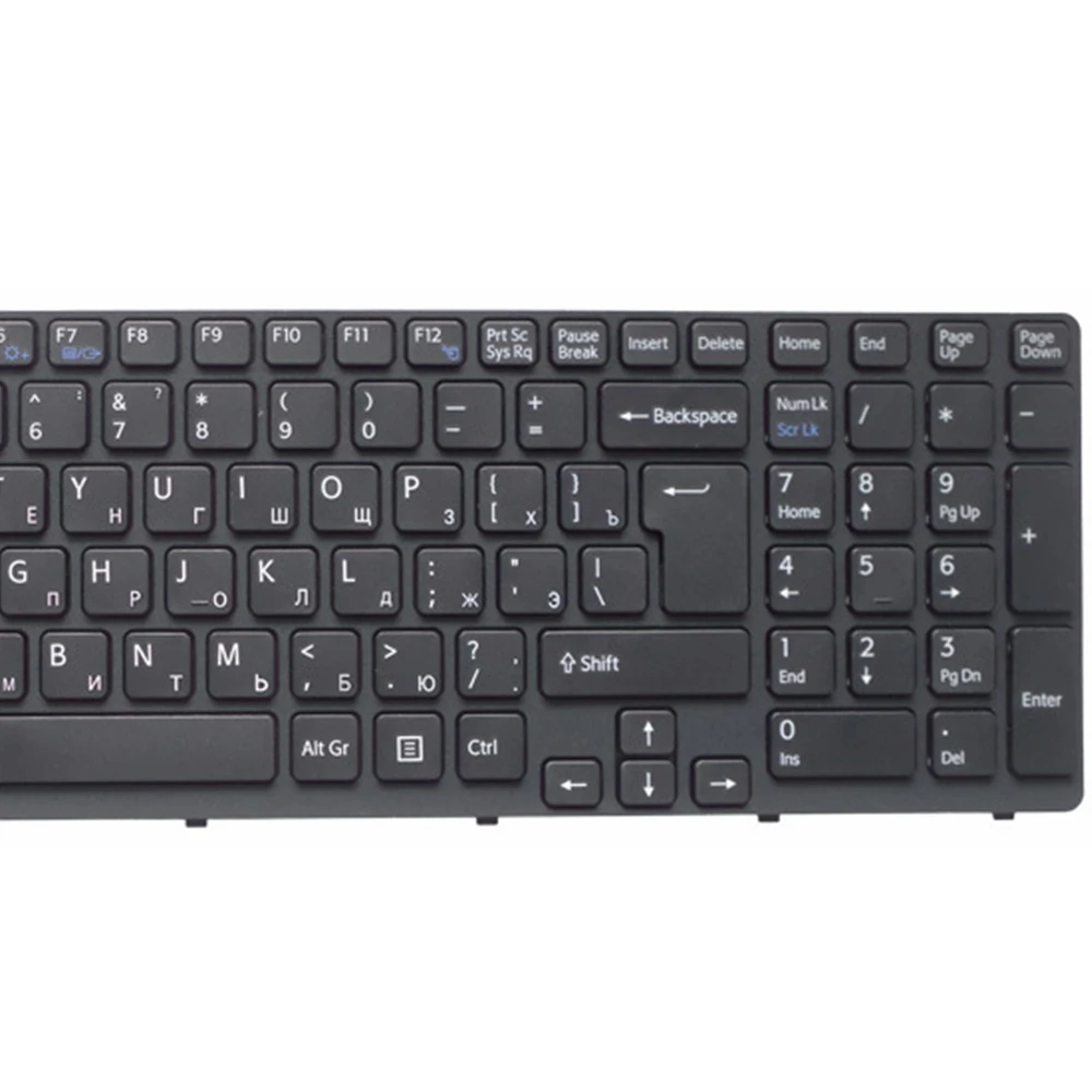 

Russian laptop keyboard FOR sony E15 E15115 E15116 E15118 E1511S SVE151 SVE1512S7 E1511SAC E1512SHC SVE1511S4C RU Black New