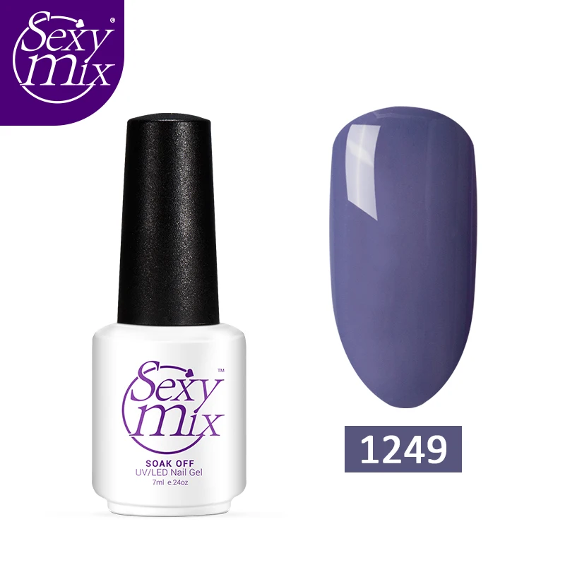 1249 Sexymix, 119 цветов, стойкий УФ-гель для ногтей, высокое качество, замачиваемый, для маникюра, лак для ногтей, для салона, УФ-эмаль, 7 мл, Гель-лак - Цвет: 1249