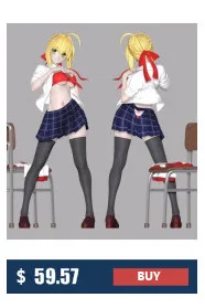 Набор фигурок из смолы 1/8 Fate Saber плавательная версия Неокрашенная Смола Бюст комплект