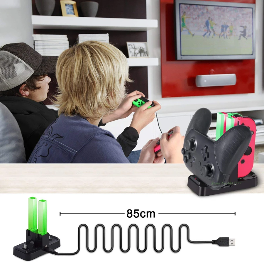 Зарядное устройство 4 Joy-con + 2 Pro док-станция для зарядки контроллера станция