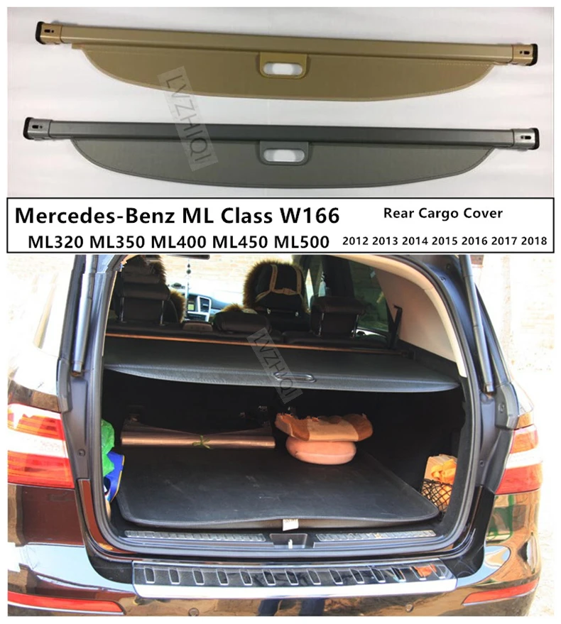Защитный чехол на задний багажник для Mercedes-Benz ML Class W166 ML320 ML350 ML400 2012- Высокое качество авто аксессуары