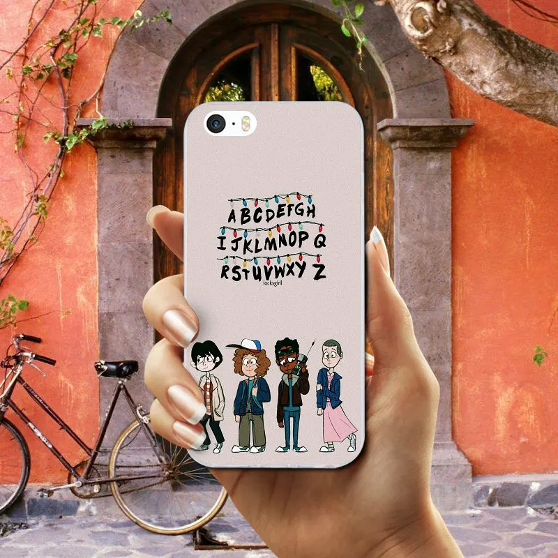 Cartoon Stranger Things Soft TPU Silicone Mobile Phone Cases Cover for iPhone 8 7 6 6S Plus X XR XS Max 10 5 5S SE 5C 4 4S Bags | Мобильные