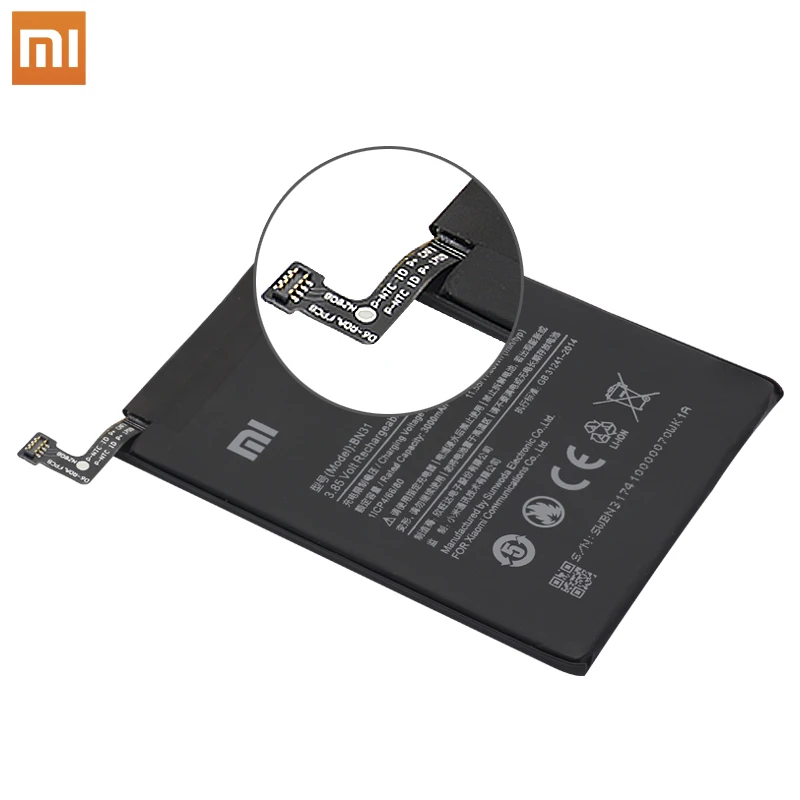 Аккумулятор для телефона Xiao mi BN31 для Xiaomi mi 5X mi 5X Red mi Note 5A/Pro mi A1 Red mi Y1 Lite S2 3000 мАч батареи+ Инструменты