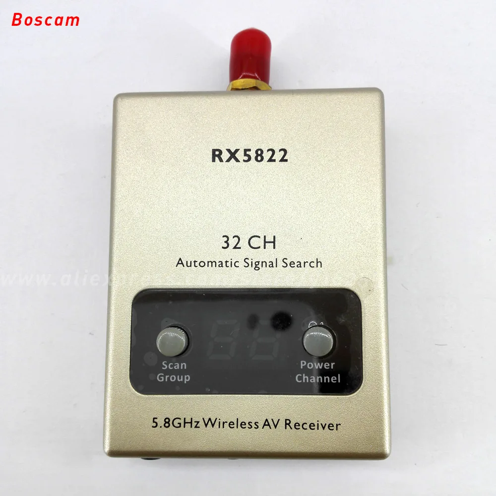 BOSCAM 5 8 ГГц rc fpv системы приемник 32CH мини беспроводной аудио видео модель светодио