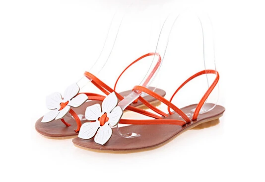 2014 the new comfortable flat sandals toepost soft bottom flowers for women's and shoes. size 36~41 | Обувь