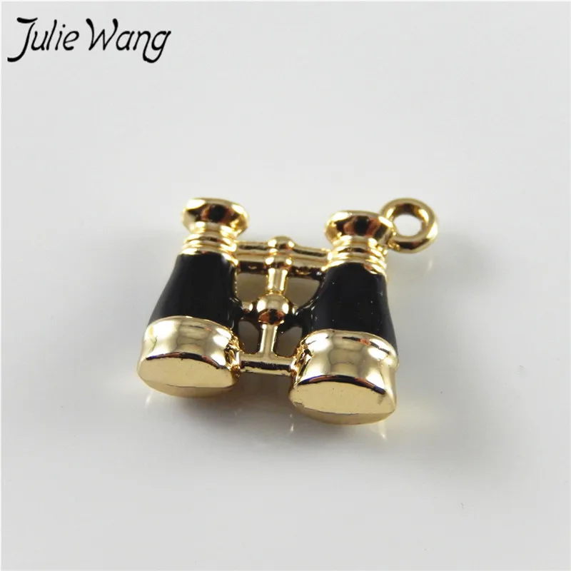 Julie Wang 10 шт. черный красный золотой цвет милый мини телескоп в форме стерлингового