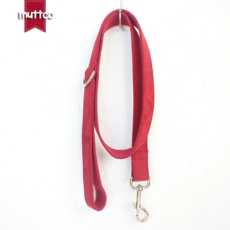 

MUTTCO розничная продажа, самодельный поводок для собак высокого качества, красный поли сатин и нейлон, 5 размеров, Красный ошейники и поводки д...
