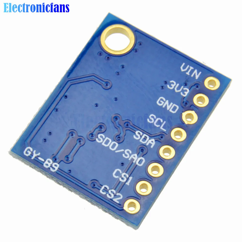 GY-89 10DOF I2C/IIC SPI L3GD20 LSM303D BMP180 Акселерометр гироскоп магнитометр датчик барометра