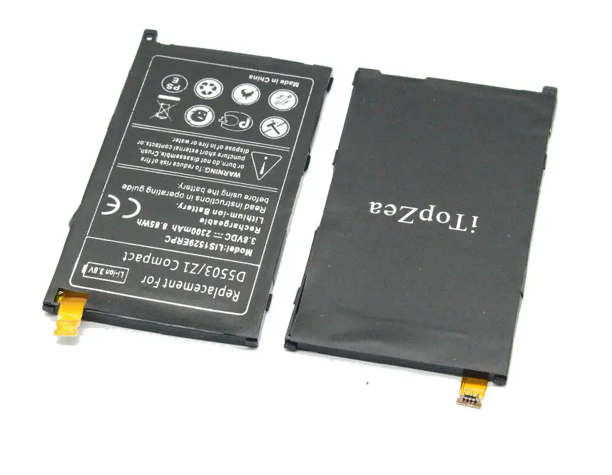 ITopZea 2 шт. 2300mAh / 8.85Wh LIS1529ERPC сменный литий-полимерный аккумулятор для Z1 mini D5503 Compact M51w