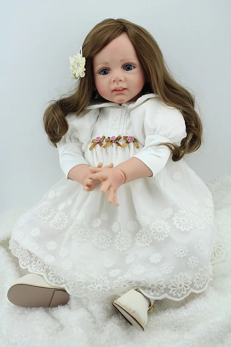 Высокое качество reborn dolls shop 24 дюйма 60 см Силиконовые настоящие детские игрушки