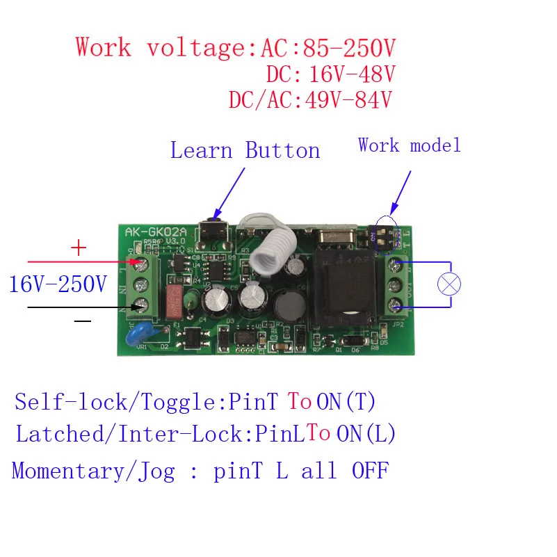 Sleeplion 85 250 В Беспроводной удаленного Управление огни переключения без проводку