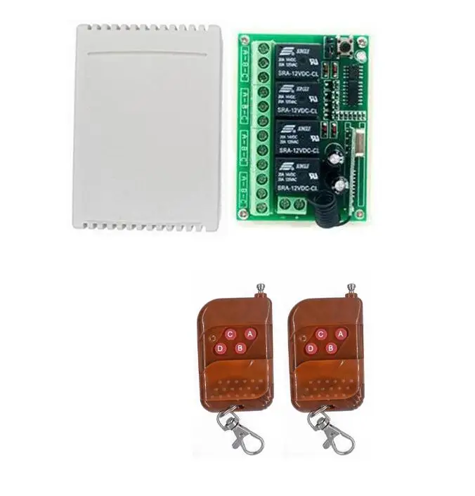 DC12V 4CH 10A радио управление ler RF беспроводной кнопочный пульт дистанционного
