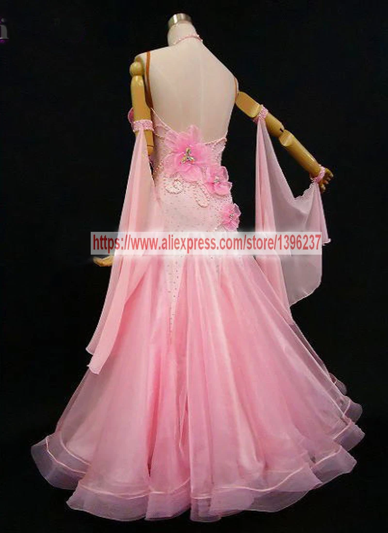 Женское платье новый элегантный розовый костюм для танго фламенко | Тематическая