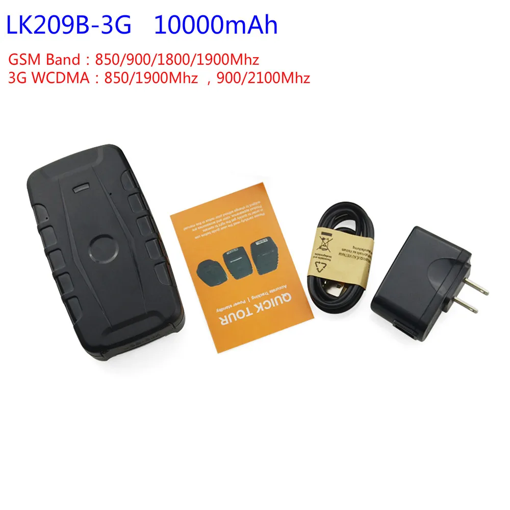 LK209B-3G no box LK209 трекер LK209A/LK209B/LK209C 2G 3g Автомобильный gps трекер локатор водонепроницаемый Магнит WCDMA GSM отслеживание в реальном времени отброшенная сигнализация - Цвет: LK209B-3G no box