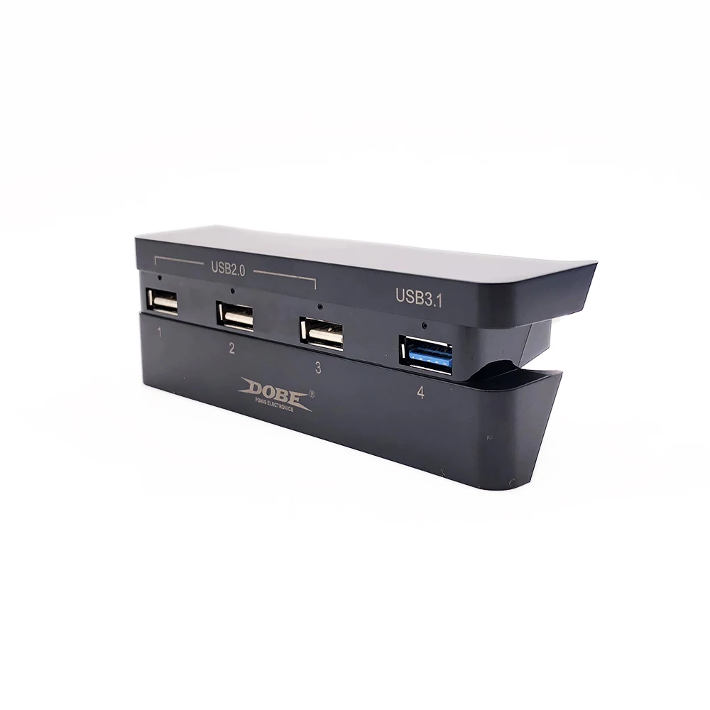 DOBE USB 4 порта usb-хаб порт USB2.0/3,1 сплиттер для PS4 тонкий для playstation 4 тонкий игровой консоли контроллер аксессуары черный