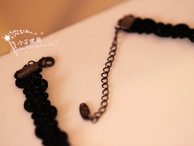 2016 винтажный готический в стиле панк Кристалл колье ожерелье Черный