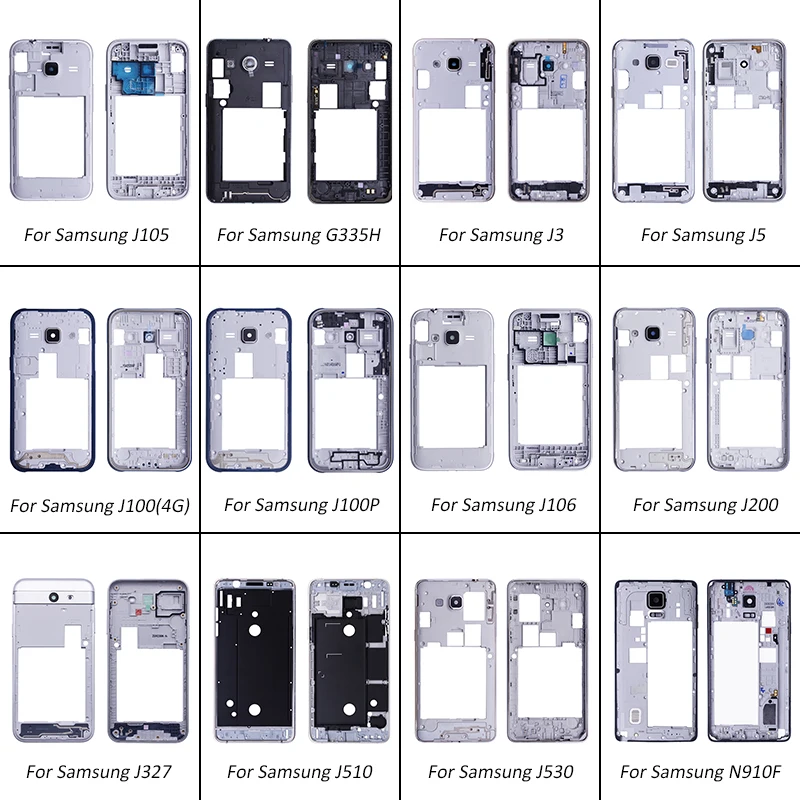 Netcosy средняя рамка корпус крышка для Samsung Galaxy J105 G355H J3 J5 J106 J200 запасные части