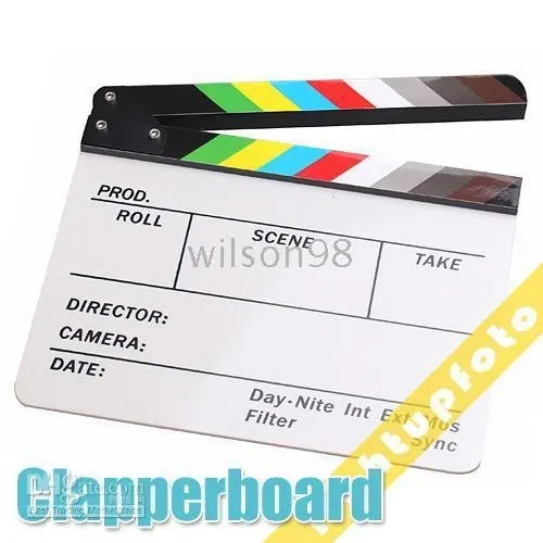 Inno оптовые Директор Clapperboard Колотушки Доски ТВ Фильм Шифер Красочные фотографии