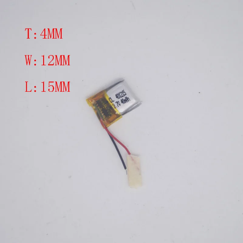 3 7 V полимерный литиевый аккумулятор 401215 Bluetooth гарнитура Автоспуск полюс запись