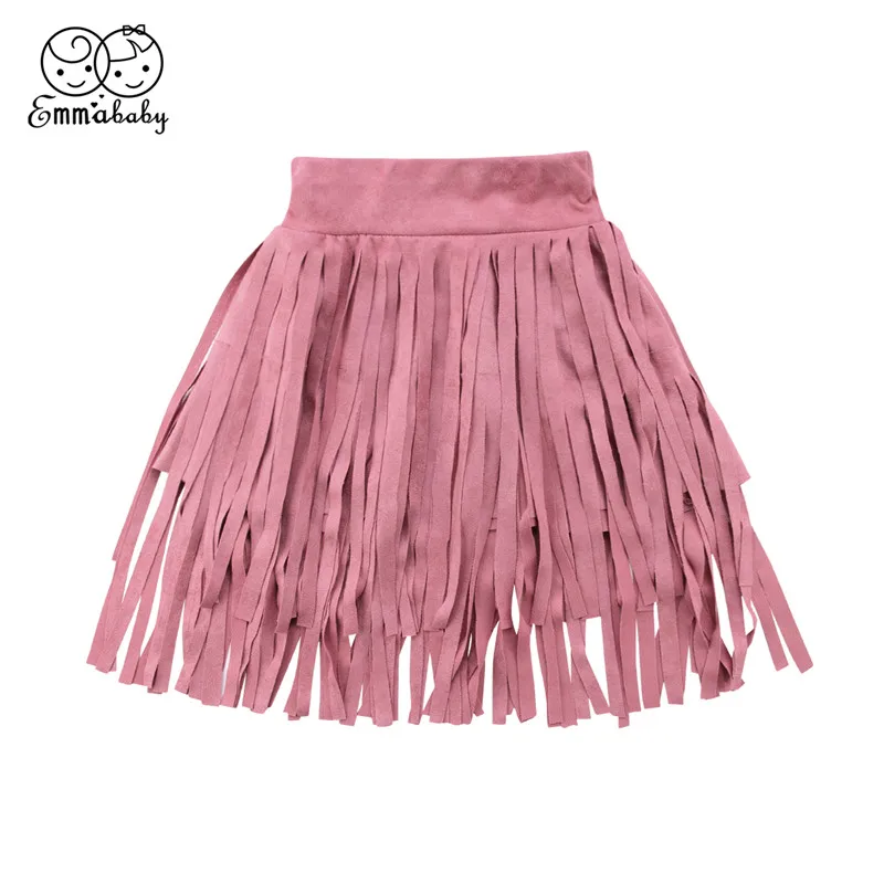 Детская летняя юбка с кисточками для девочек модная Праздничная Пышная