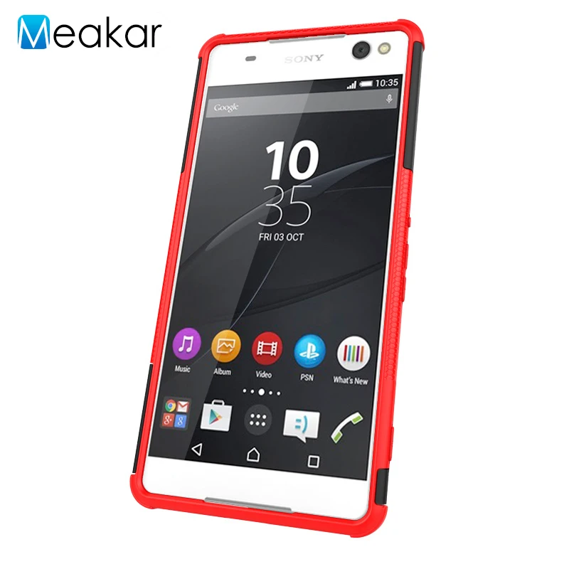 Стенты ударопрочный защитный чехол 6 0 для Sony Xperia C5 Ultra двойной задней панели