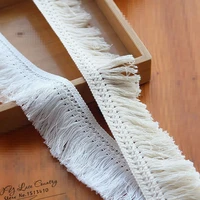 2 yardlot tassel cotton lace trim ribbon sewing latin dress stage garment curtain diy accessories 6 cm wide