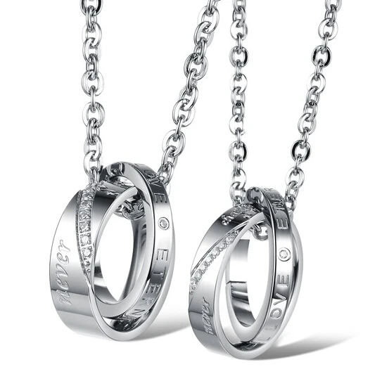 Ювелирные изделия корейский модный дизайн элегантное ожерелье обещания для пары