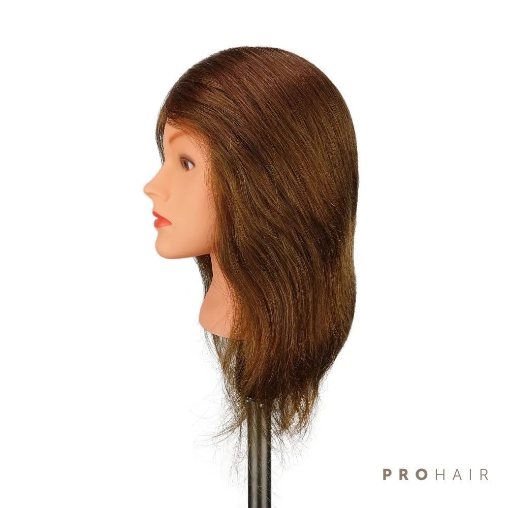 Prohair 40 см 16 '颼% человеческих волос светло коричневый тренировочный головной