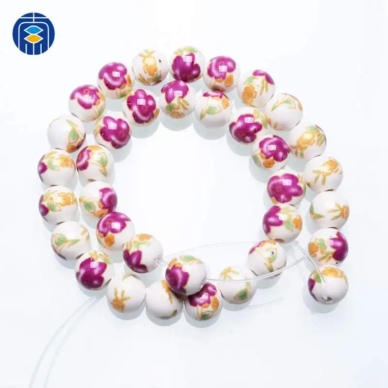 PB-R-002 JuleeCrystal круглые 10 мм винтажные китайские керамические, фарфоровые шарики бусины для ожерелья браслеты Изготовление ювелирных изделий - Цвет: PB-R-002