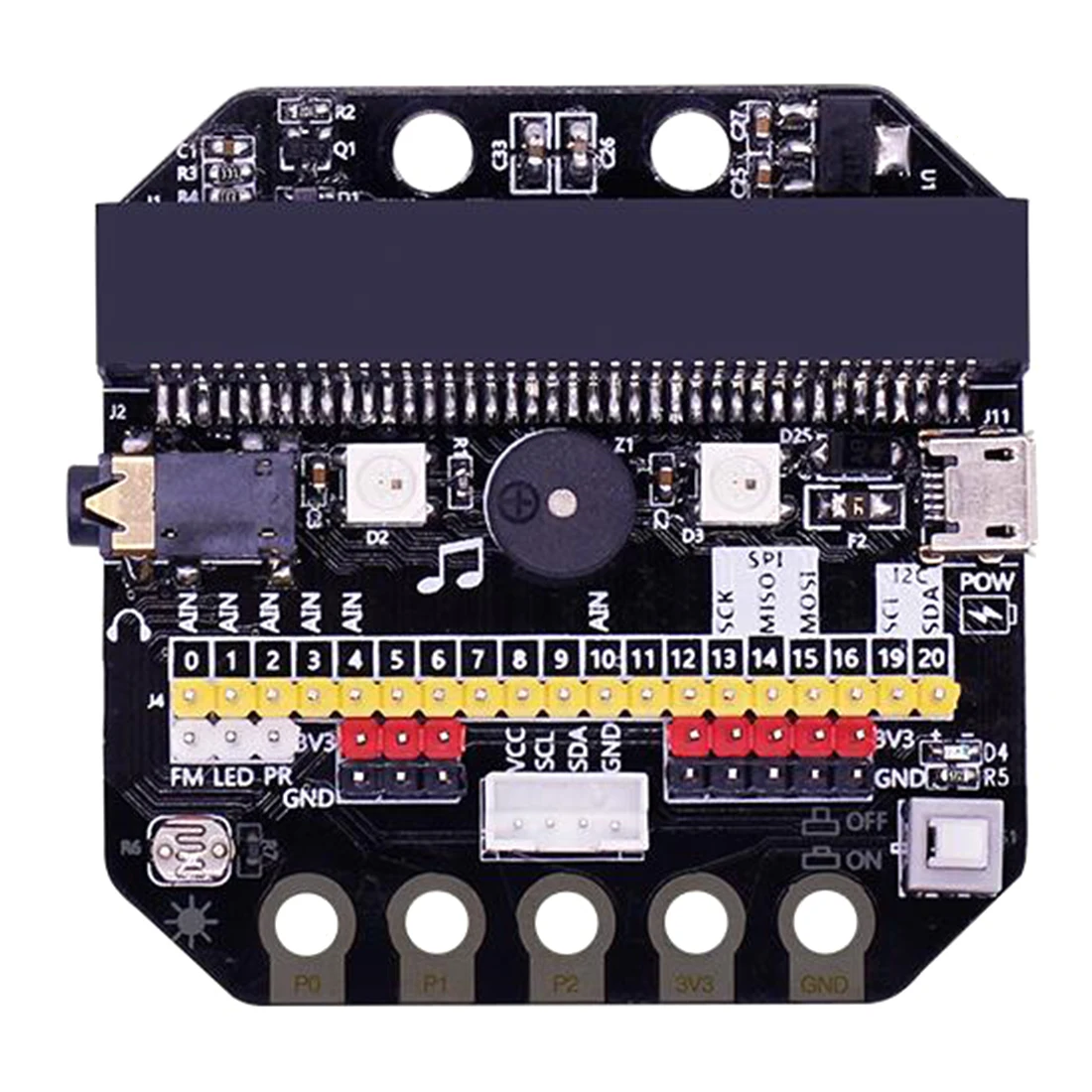 Базовая: Плата расширения бит IO горизонтального типа Pinboard Microbit pyton макетная плата для Micro: бит высокого качества