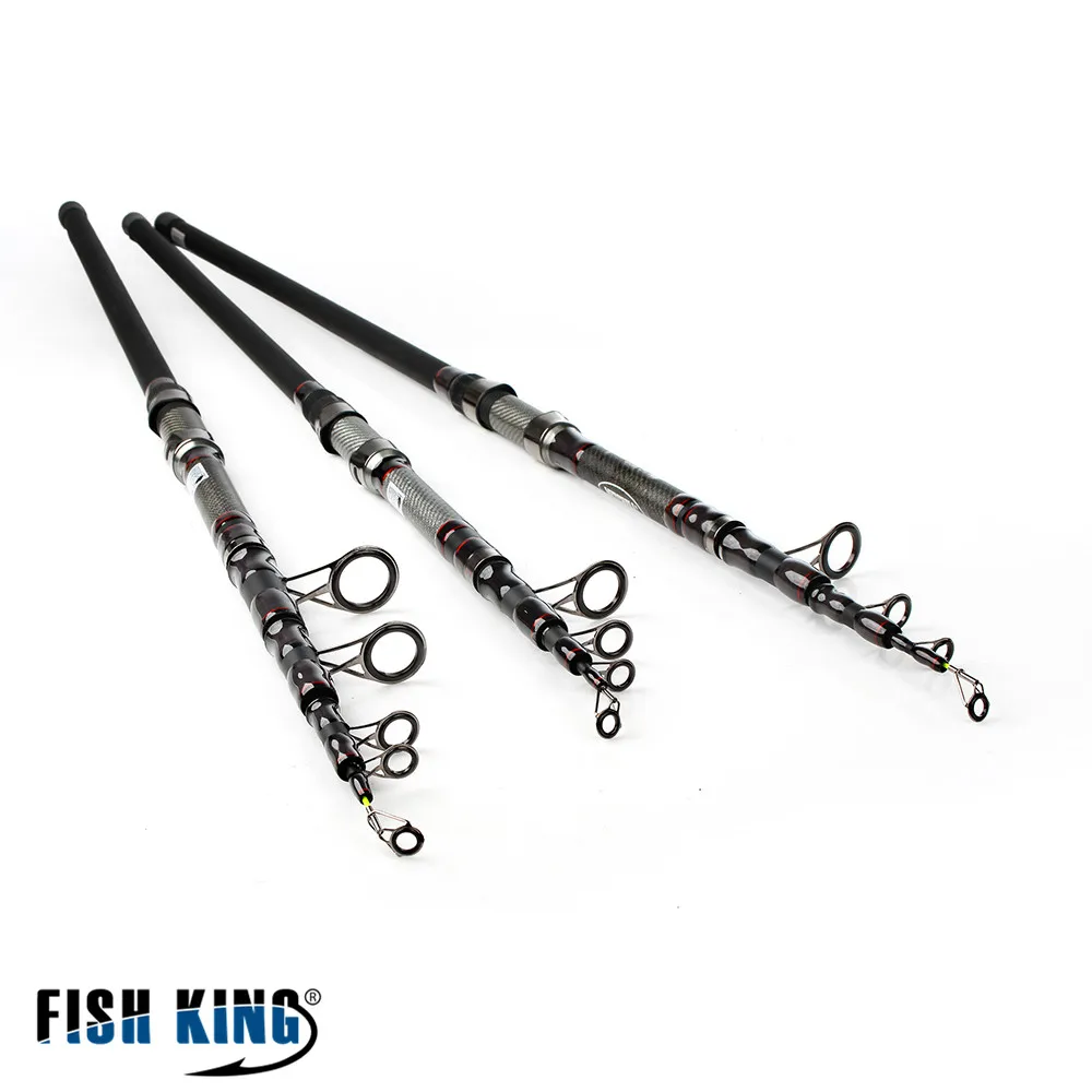 FISHKING высокоуглеродистая 3,9 м 4,2 М 4,5 м 50-150 г 5 секций спиннинговая удочка для серфинга телескопическая удочка для морской ловли карпа длинная литая удочка