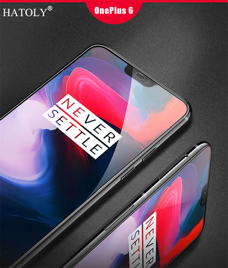 Закаленное стекло Hatoly 5D для Oneplus 6 A6000 полное клеевое покрытие закаленное Защитная