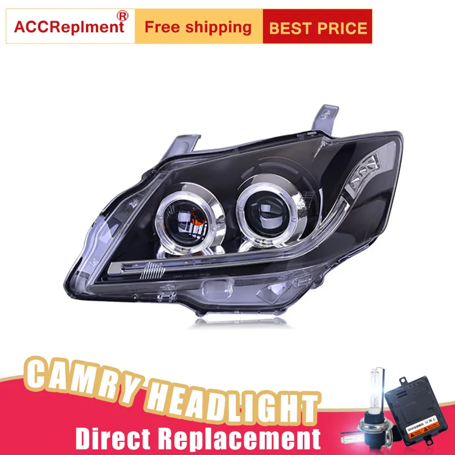 2 шт. светодиодный ные фары для Toyota Camry V1 2009 2011 Автомобильные ангельские глазки