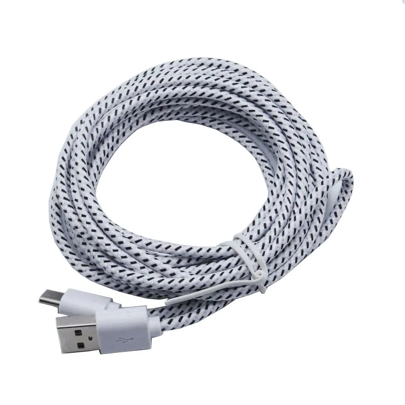 Нейлоновый USB Type C 2 0 синхронный зарядный кабель для Huawei Samsung Xiaomi Redmi Android Phone