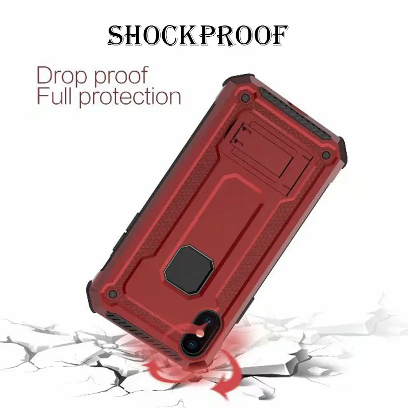 3 In 1 Magnetic Car Mount Shockproof Case for iPhone X XR XS Max Adsorption Coque 6 6s 7 8 Plus Fundas Capa |