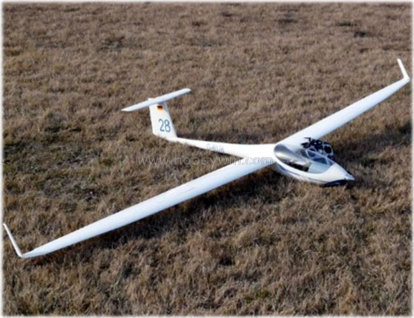ASW-28 Электрический планер 2530 мм RC стекловолокно и дерево Парусная модель комплект