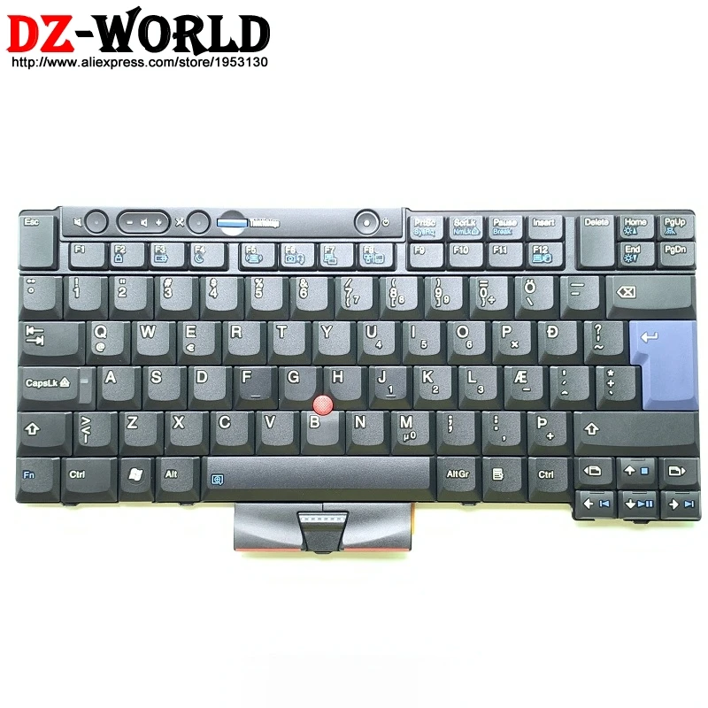 Новая Исландская клавиатура для Lenovo Thinkpad T410 T420 T410S T420S X220 X220i T510 i T520 W510 W520 Teclado 45N2227