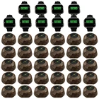 Колокольчики JINGLE с 30 кнопками вызова, передатчики, 10 часов, пейджер, приемник для ресторана, отеля, кафе, магазина, пейджер, беспроводная система вызова