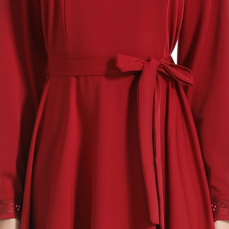 Кружева Vestidos Musulmanes abaya Robe Femme Дубай, кафтан, исламский арабский хиджаб мусульманское платье женщины Рамадан кафтан турецкие платья