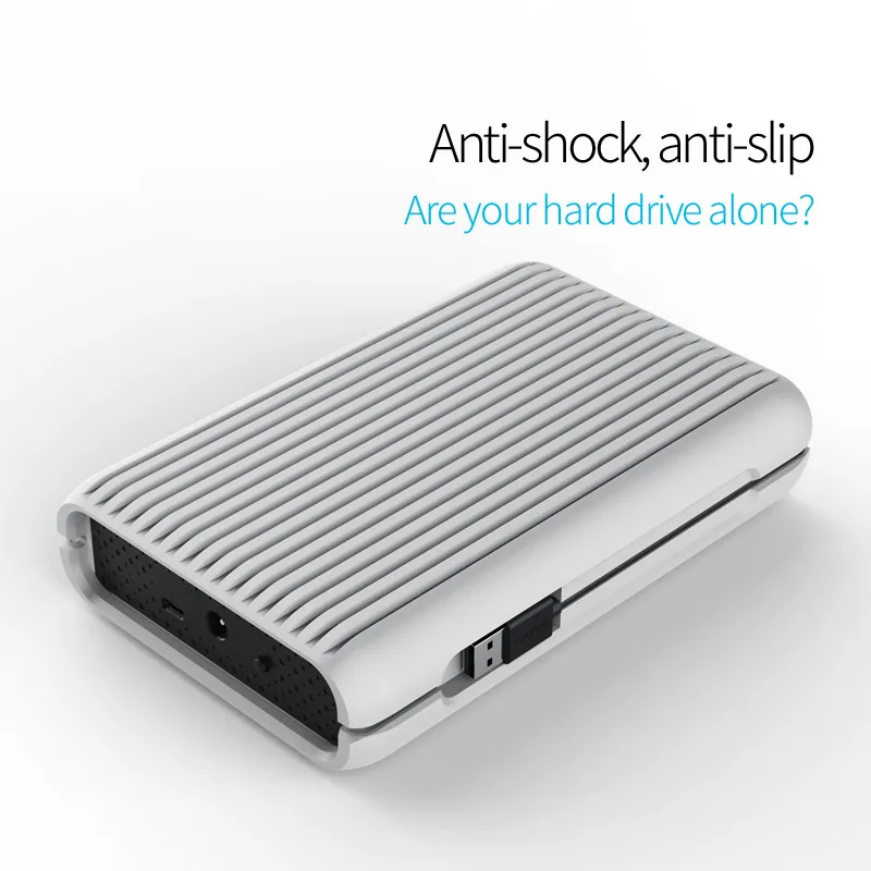 Grey EU Plug ORICO MS35 1/2/3/4 ТБ USB3.1 Gen2 TYPE-C 3,5 в 10 Гбит/с Скорость противоударный внешний жесткий диск HDD настольный корпус переносного жесткого диска - Цвет: Grey EU Plug